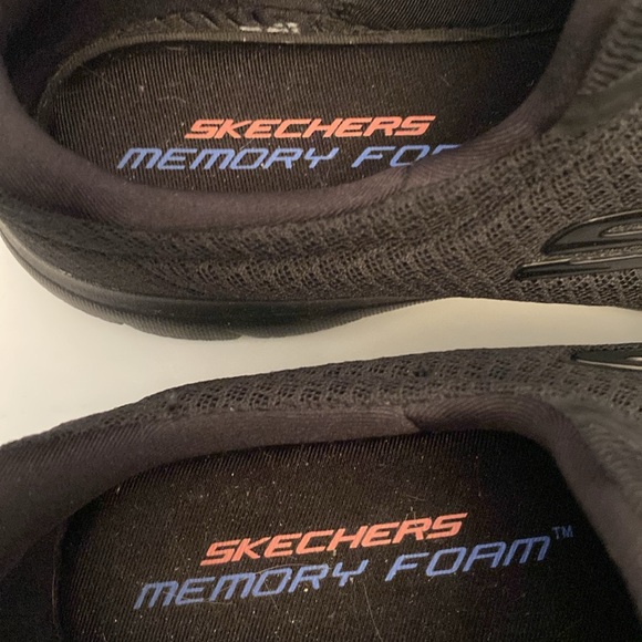 Skechers Black Memory Foam Lightweight Slip On Sneakers Size 8.5 - Picture 7 of 7
